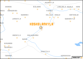 map of Koskelankylä
