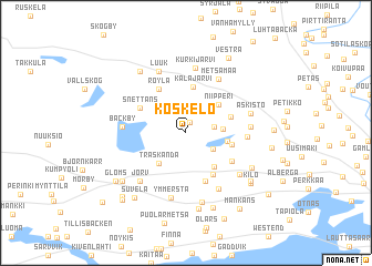 map of Koskelo