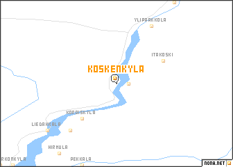 map of Koskenkylä