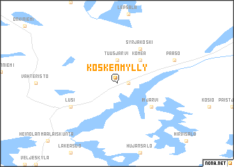 map of Koskenmylly