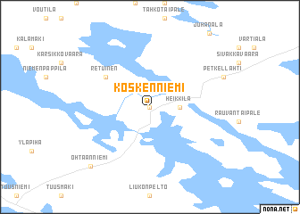 map of Koskenniemi