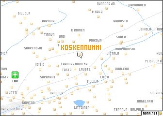 map of Koskennummi