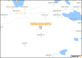 map of Koskenvarsi