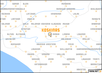map of Koskinás
