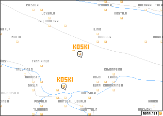 map of Koski