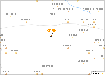 map of Koski