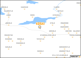 map of Koski