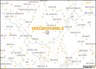 map of Koskovik Mahala