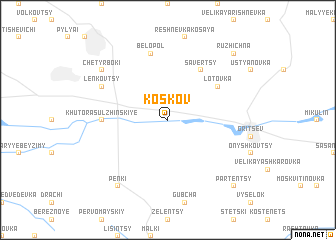 map of Kosʼkov