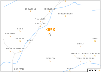 map of Köşk