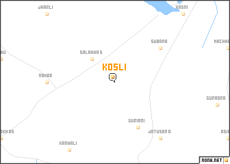 map of Kosli