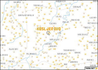 map of Kosljerovo