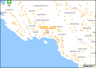 map of Košljun