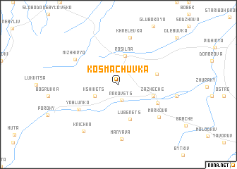 map of Kosmachuvka