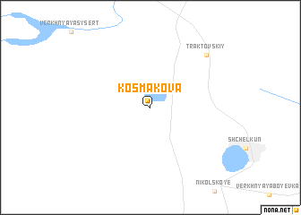 map of Kosmakova