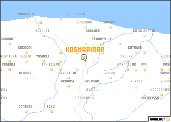 map of Koşmapınar