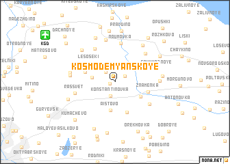 map of Kosmodem\