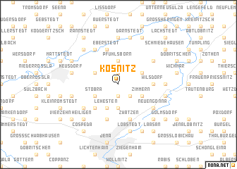 map of Kösnitz