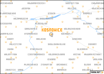 map of Kosnowice