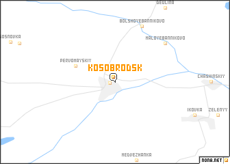 map of Kosobrodsk