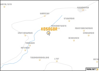 map of Kosogor