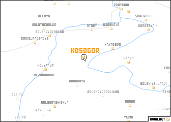 map of Kosogor