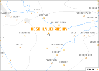 map of Kosoklyuchanskiy