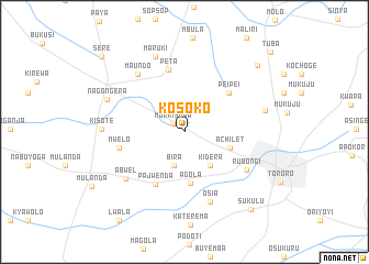 map of Kosoko