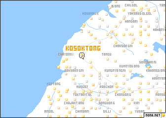 map of Kosŏk-tong