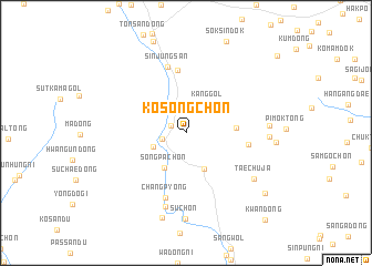 map of Kosŏng-ch\
