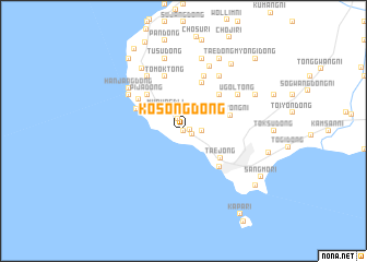 map of Kosong-dong