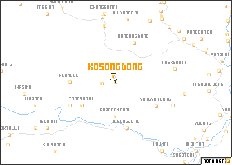 map of Kosŏng-dong