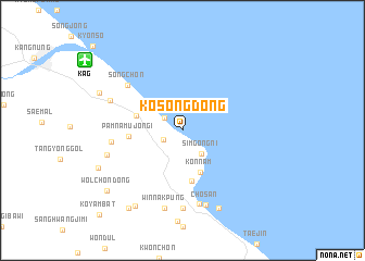 map of Kosŏng-dong