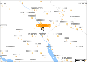 map of Kosŏng-ni