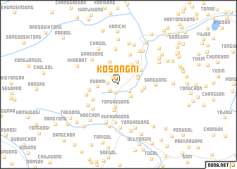 map of Kosŏng-ni