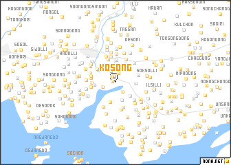 map of Kosŏng