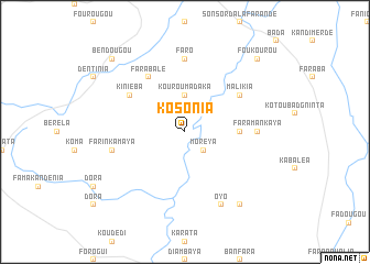 map of Kosonia