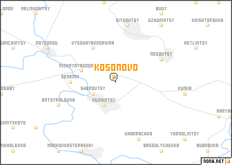 map of Kosonovo