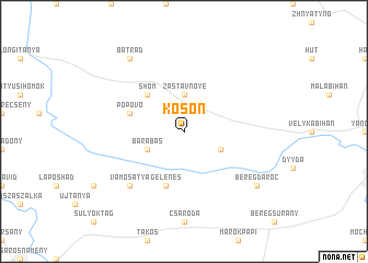 map of Kosonʼ