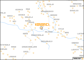 map of Kosorići