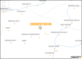 map of Kosorotovka