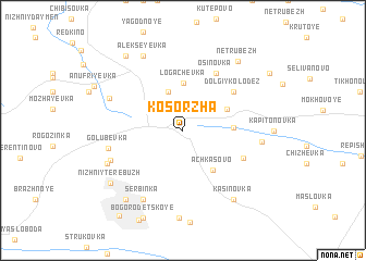 map of Kosorzha