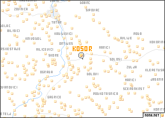 map of Kosor