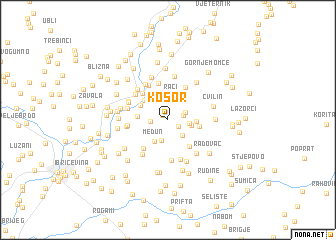 map of Kosor