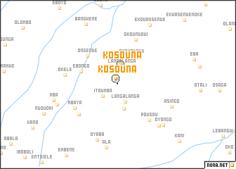map of Kosouna