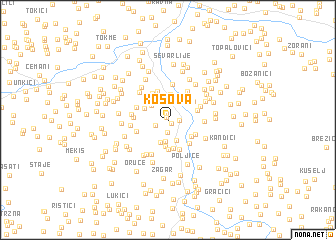 map of Kosova