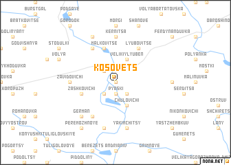 map of Kosovets