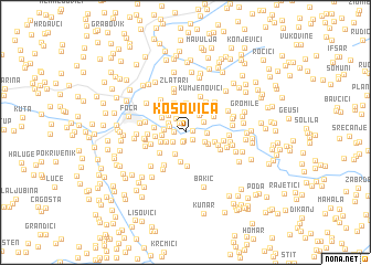 map of Kosovica