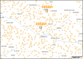 map of Kosovi