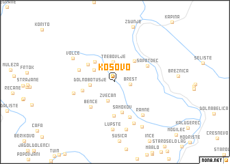 map of Kosovo